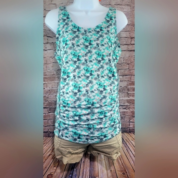 Oh Baby by Motherhood maternity printed tank top size small - Picture 1 of 7